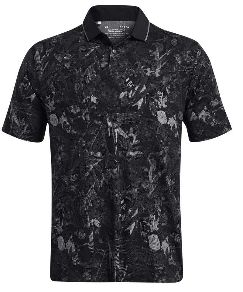 Under Armour Iso-Chill Edge men's polo, black/pitch gray