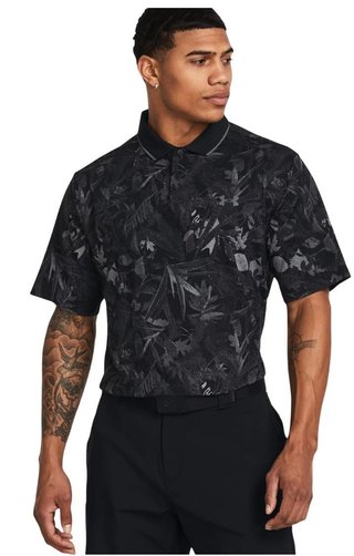 Under Armour Iso-Chill Edge men's polo, black/pitch gray