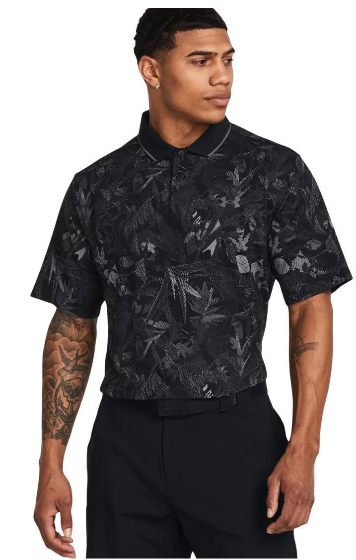 Under Armour Iso-Chill Edge men's polo, black/pitch gray