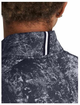 Under Armour Playoff Printed 1/4 Zip men's sweatshirt, downpour gray/midnight navy