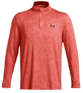 Under Armour Playoff Printed 1/4 Zip men's sweatshirt, coho/red solstice/black
