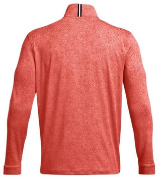 Under Armour Playoff Printed 1/4 Zip men's sweatshirt, coho/red solstice/black