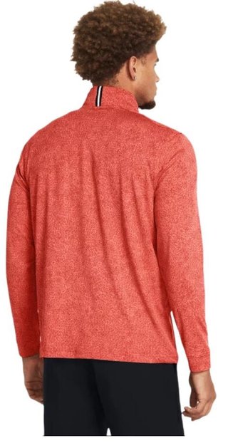 Under Armour Playoff Printed 1/4 Zip men's sweatshirt, coho/red solstice/black