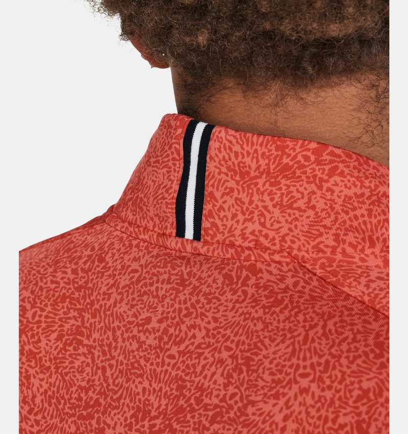 Under Armour Playoff Printed 1/4 Zip men's sweatshirt, coho/red solstice/black