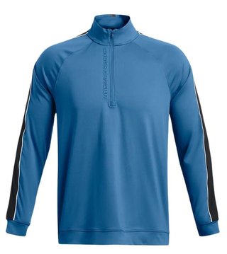 Under Armour Storm Midlayer 1/2 Zip men's sweatshirt, photon blue/midnight navy/white