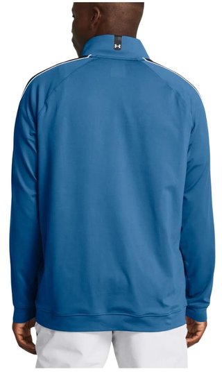 Under Armour Storm Midlayer 1/2 Zip men's sweatshirt, photon blue/midnight navy/white