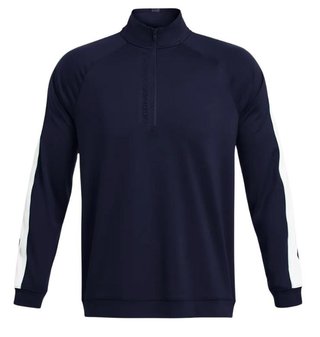 Under Armour Storm Midlayer 1/2 Zip men's sweatshirt, midnight navy/matrix green/white