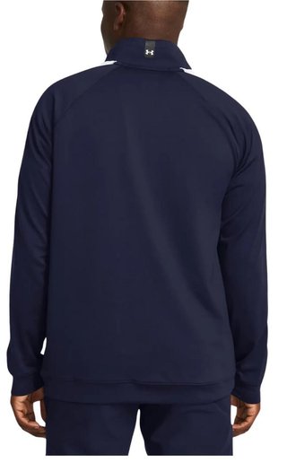 Under Armour Storm Midlayer 1/2 Zip men's sweatshirt, midnight navy/matrix green/white