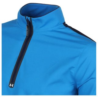 Under Armour Storm Windstrike 1/2 Zip men's jacket, photon blue/midnight navy/white