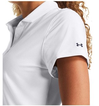 Under Armour Iso-Chill women's polo, white/midnight navy
