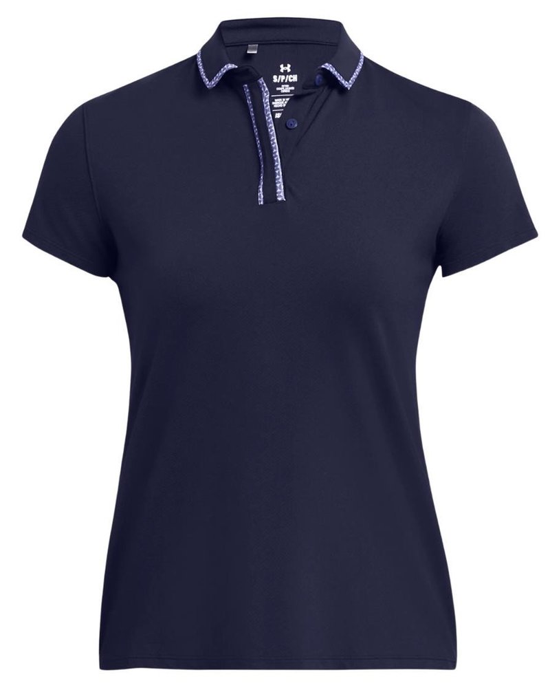 Under Armour Iso-Chill ladies polo, midnight navy/starlight