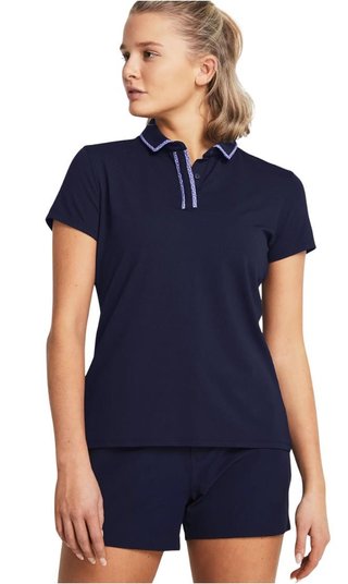 Under Armour Iso-Chill ladies polo, midnight navy/starlight