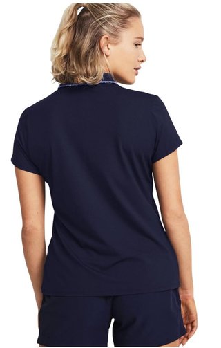 Under Armour Iso-Chill ladies polo, midnight navy/starlight