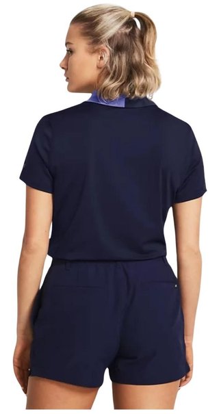 Under Armour Playoff Pitch women's polo, midnight navy/starlight