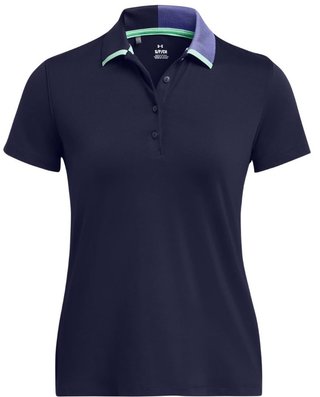 Under Armour Playoff Pitch women's polo, midnight navy/starlight