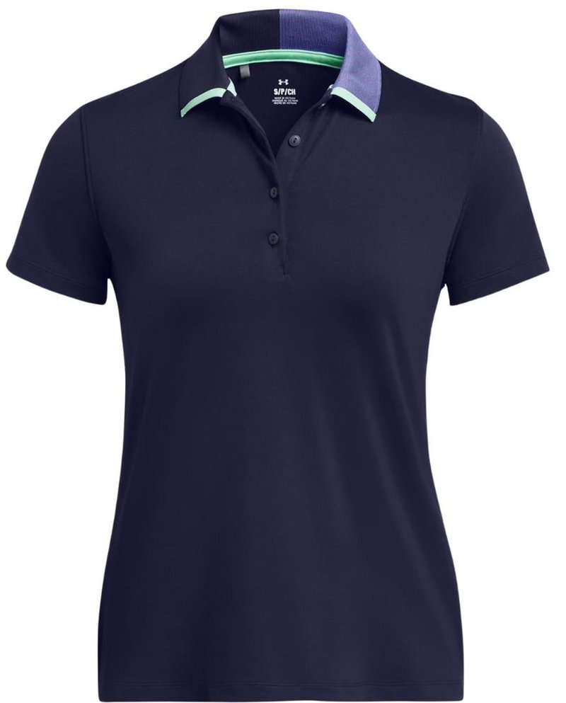 Under Armour Playoff Pitch women's polo, midnight navy/starlight