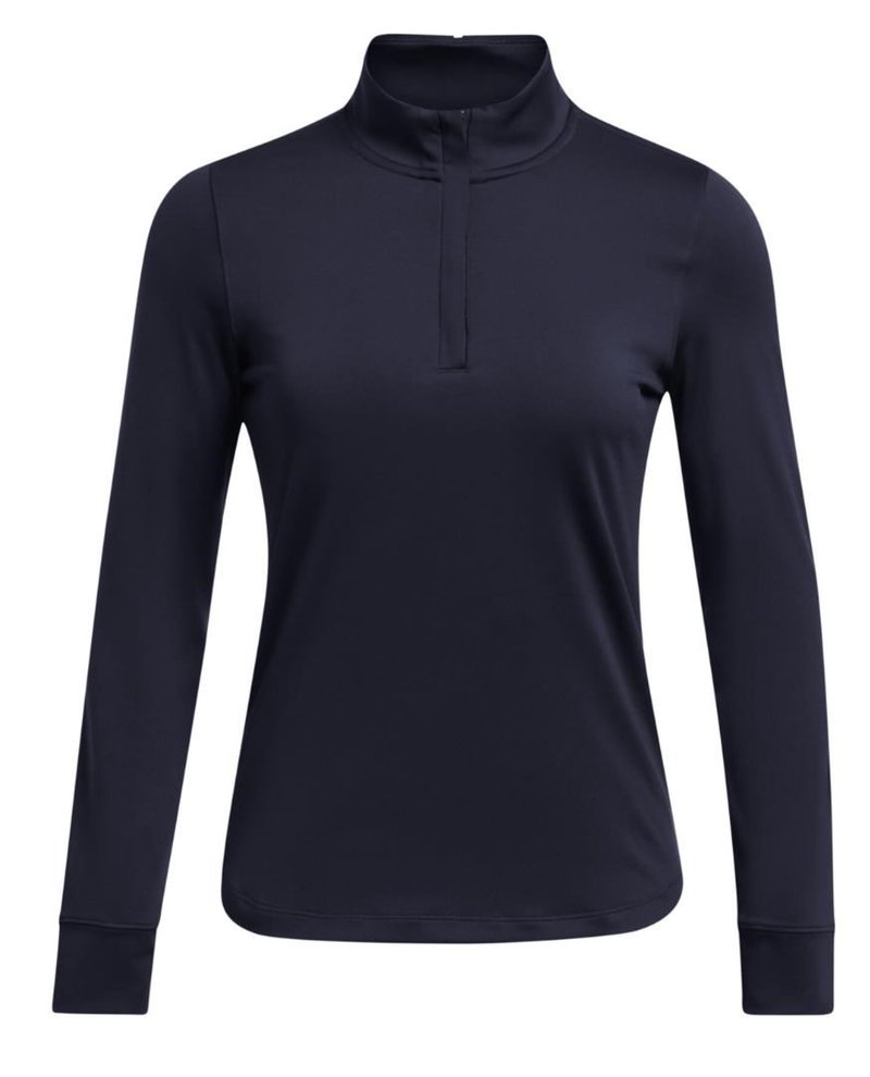 Under Armour Playoff 1/4 Zip women's sweatshirt, midnight navy/white