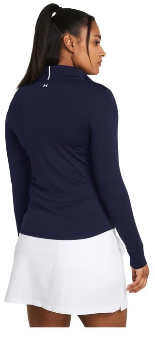 Under Armour Playoff 1/4 Zip women's sweatshirt, midnight navy/white