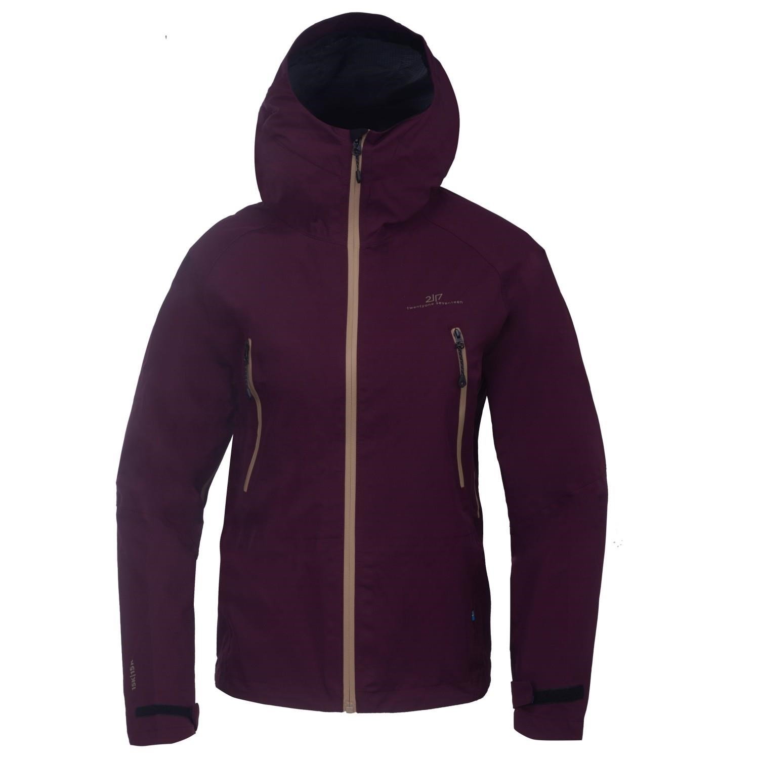 2117 of Sweden Skogmo 3L women's jacket, dark plum
