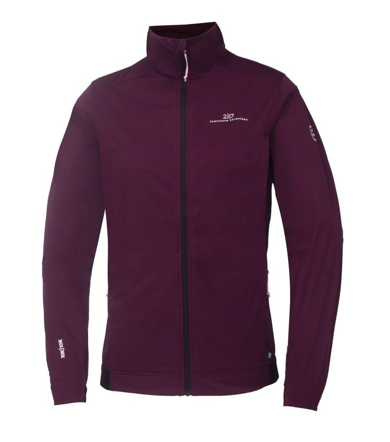 2117 of Sweden Torsvi women's hybrid jacket, dark plum