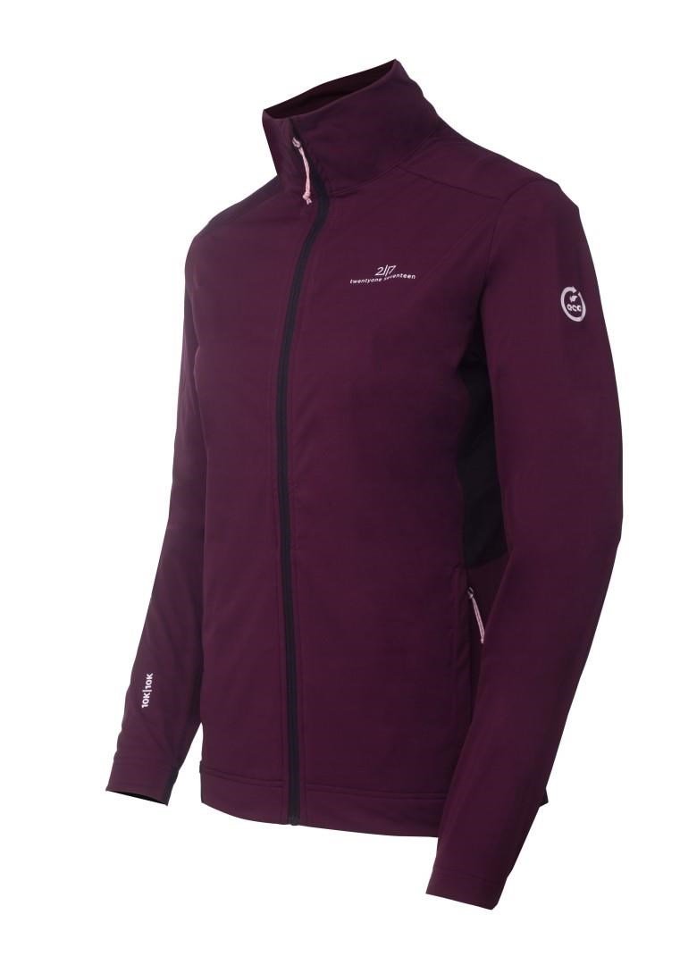 2117 of Sweden Torsvi women's hybrid jacket, dark plum