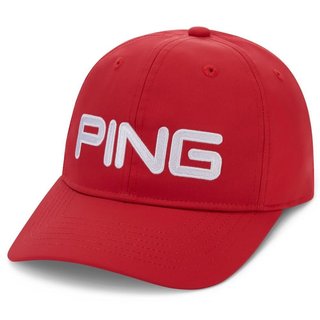 PING Unstructured men's cap, tomato red