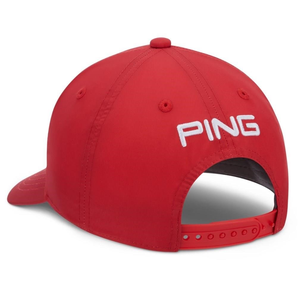 PING Unstructured men's cap, tomato red
