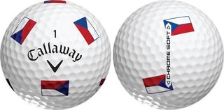 Callaway Chrome Soft Truvis Czech Flag golf balls (12 balls), LIMITED EDITION