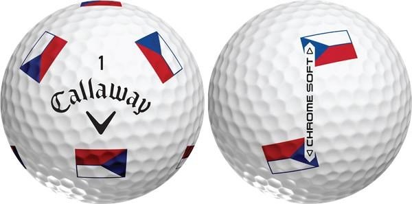 Callaway Chrome Soft Truvis Czech Flag golf balls (12 balls), LIMITED EDITION