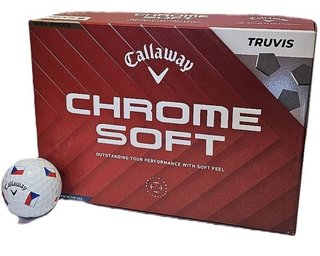 Callaway Chrome Soft Truvis Czech Flag golf balls (12 balls), LIMITED EDITION