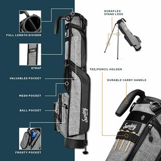 Sunday Golf Loma pencil bag, midnight green