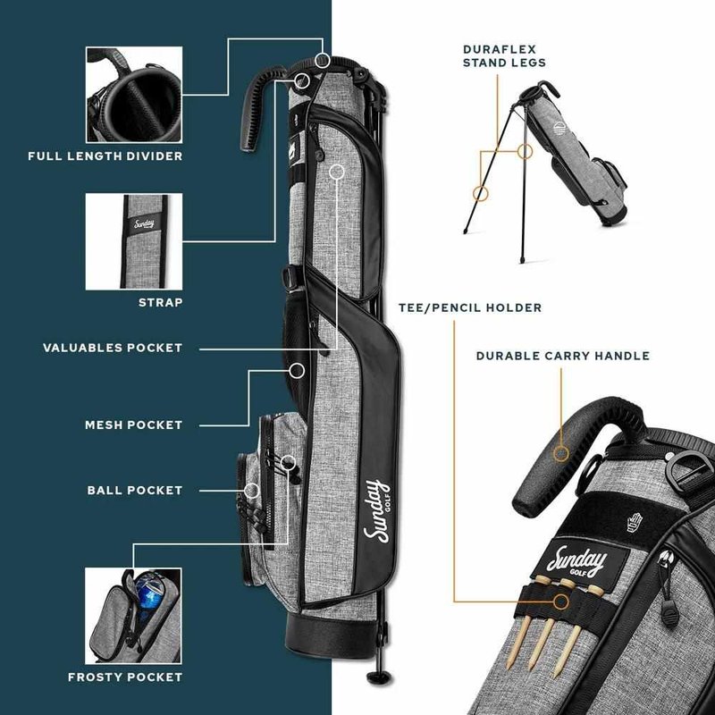 Sunday Golf Loma pencil bag, midnight green