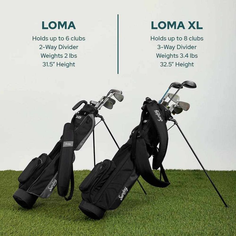 Sunday Golf Loma XL carry bag, matte black