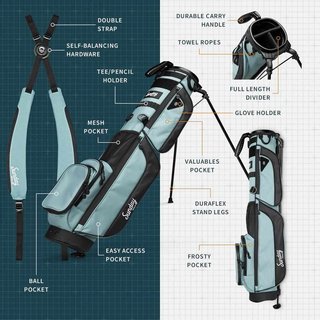 Sunday Golf Loma XL carry bag, matte black
