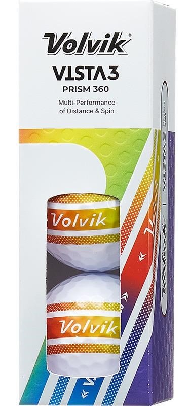 Volvik VISTA 3 PRISM 360 golf balls