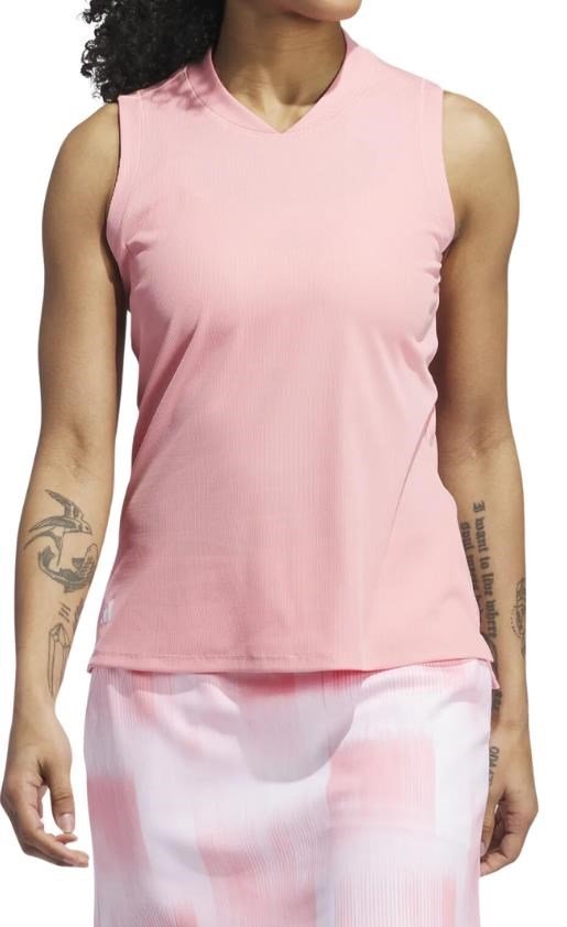 Adidas Ultimate 365 Sleeveless women's polo, semi pink spark