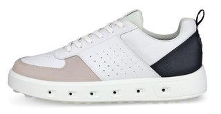 Ecco Street 720 mens golf shoes, white/black/gravel