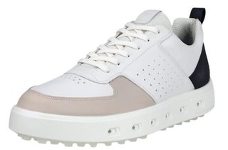 Ecco Street 720 mens golf shoes, white/black/gravel