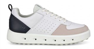 Ecco Street 720 mens golf shoes, white/black/gravel