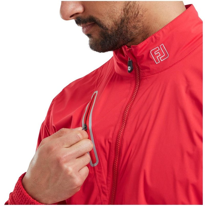 FootJoy HydroKnit men's jacket, bright red