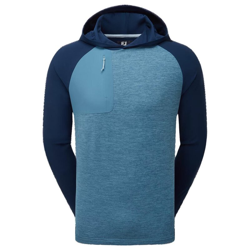 FootJoy ThermoSeries men's pullover hoodie, navy/slate