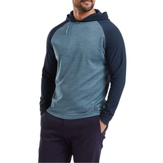 FootJoy ThermoSeries men's pullover hoodie, navy/slate