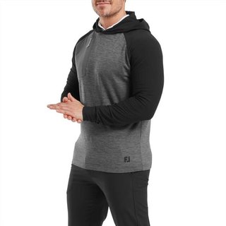 FootJoy ThermoSeries men's pullover hoodie, charcoal/black