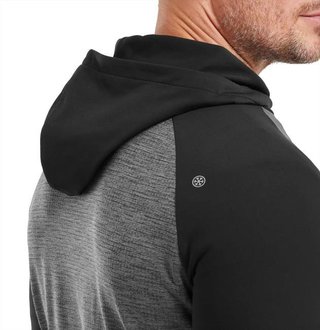 FootJoy ThermoSeries men's pullover hoodie, charcoal/black