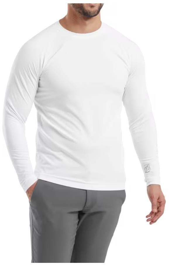 FootJoy ThermoSeries Fleece Baselayer men's top, white