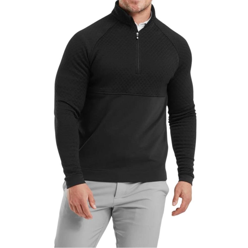 FootJoy Jacquard Thermal Chill-Out men's pullover, black