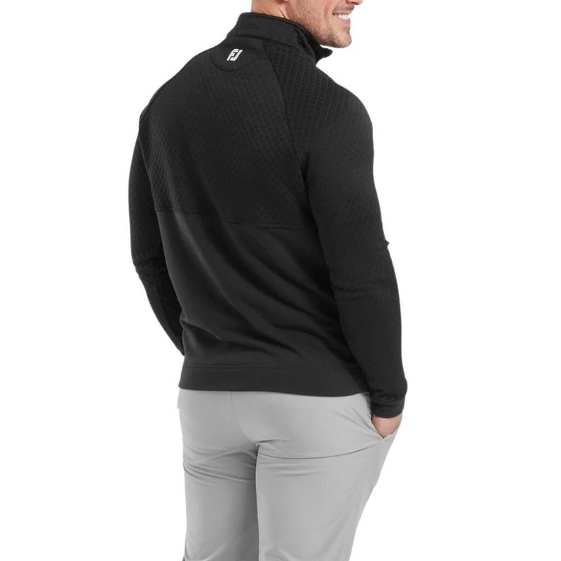 FootJoy Jacquard Thermal Chill-Out men's pullover, black