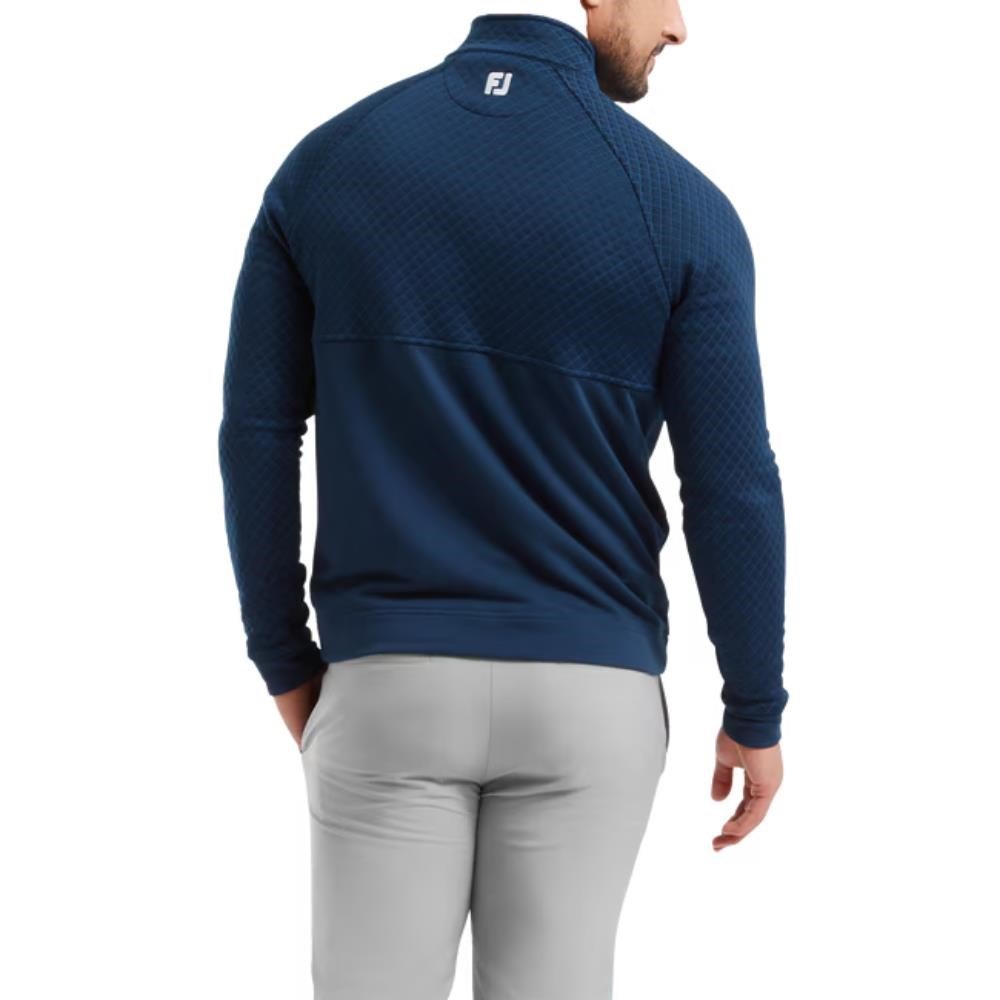 FootJoy Jacquard Thermal Chill-Out men's pullover, navy