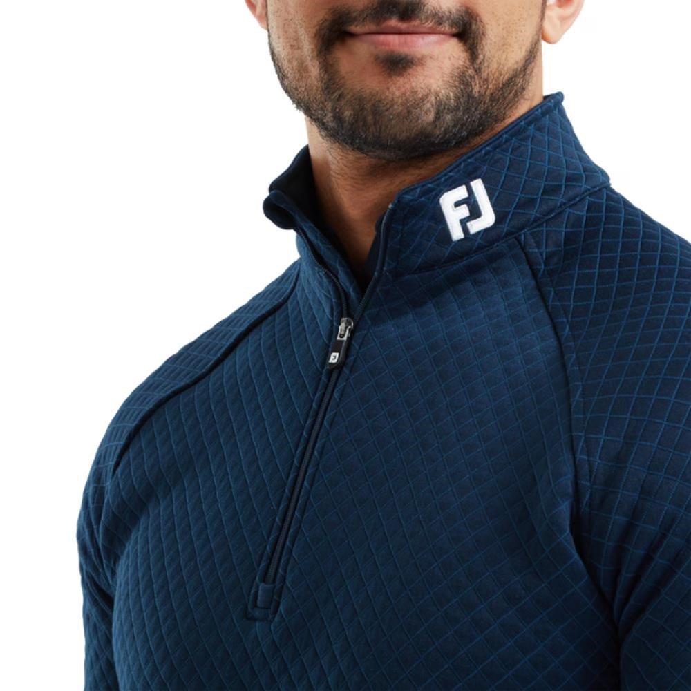 FootJoy Jacquard Thermal Chill-Out men's pullover, navy