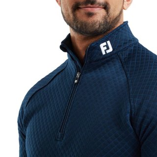 FootJoy Jacquard Thermal Chill-Out men's pullover, navy